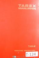 Tarnex-Manurhin-Tarnex Manurhin TAR-M, Machining Center, Programming - Install & Maint. Manual-TAR-M-01